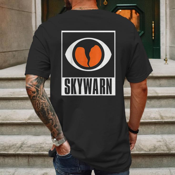 Skywarn Storm Spotter Logo Mens Back Print T-shirt Gifts for Men