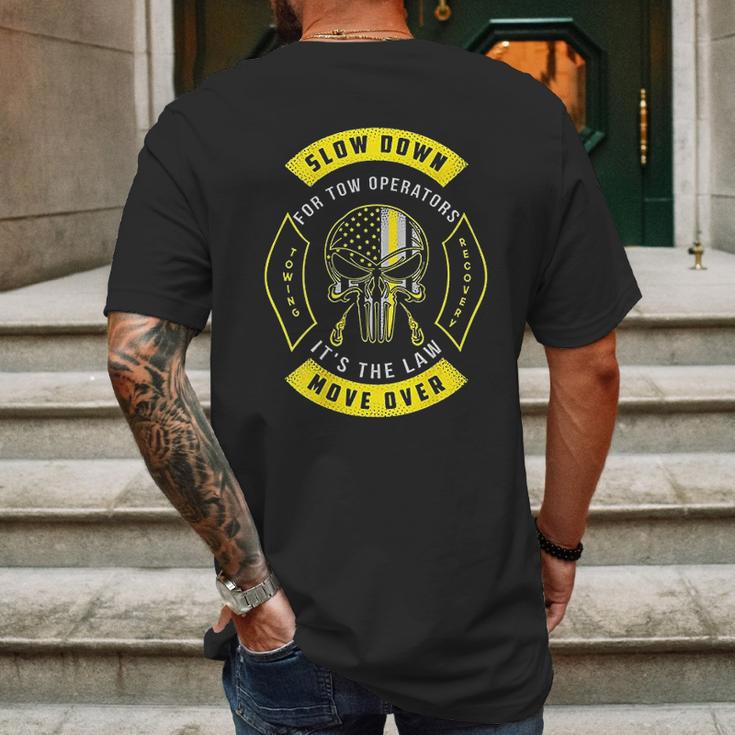 Slow Down It Is The Law Move Over Mens Back Print T-shirt Gifts for Men