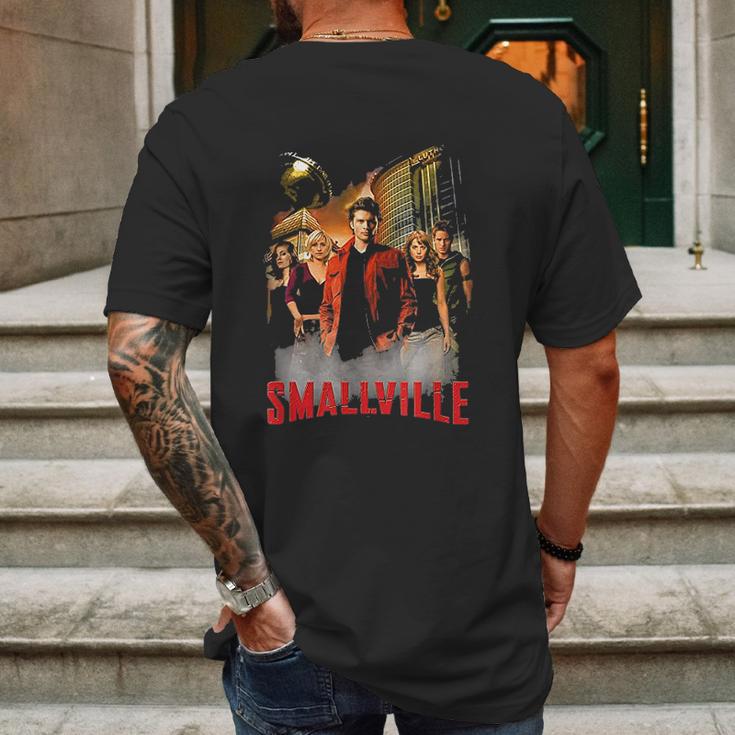 Smallville The Cast Mens Back Print T-shirt Gifts for Men