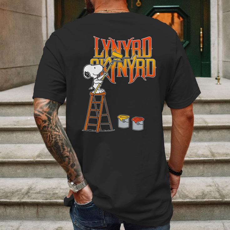 Snoopy Drawing Lynyrd Skynyrd Mens Back Print T-shirt Gifts for Men