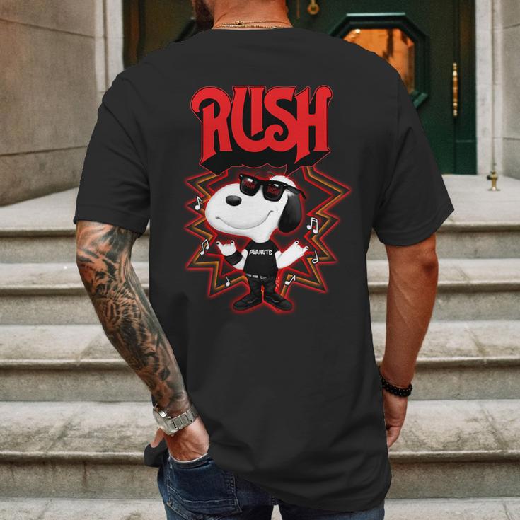 Snoopy Rush Mens Back Print T-shirt Gifts for Men