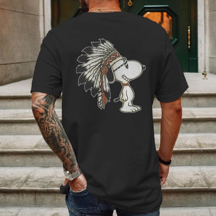 Snoopy Vintage Mens Back Print T-shirt Gifts for Men