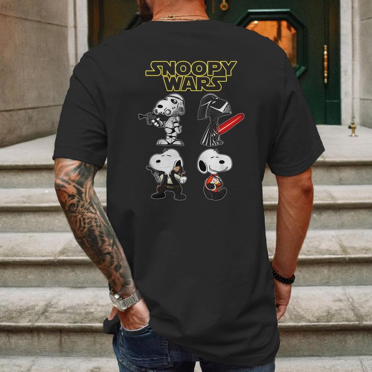 Snoopy War Mens Back Print T-shirt Gifts for Men