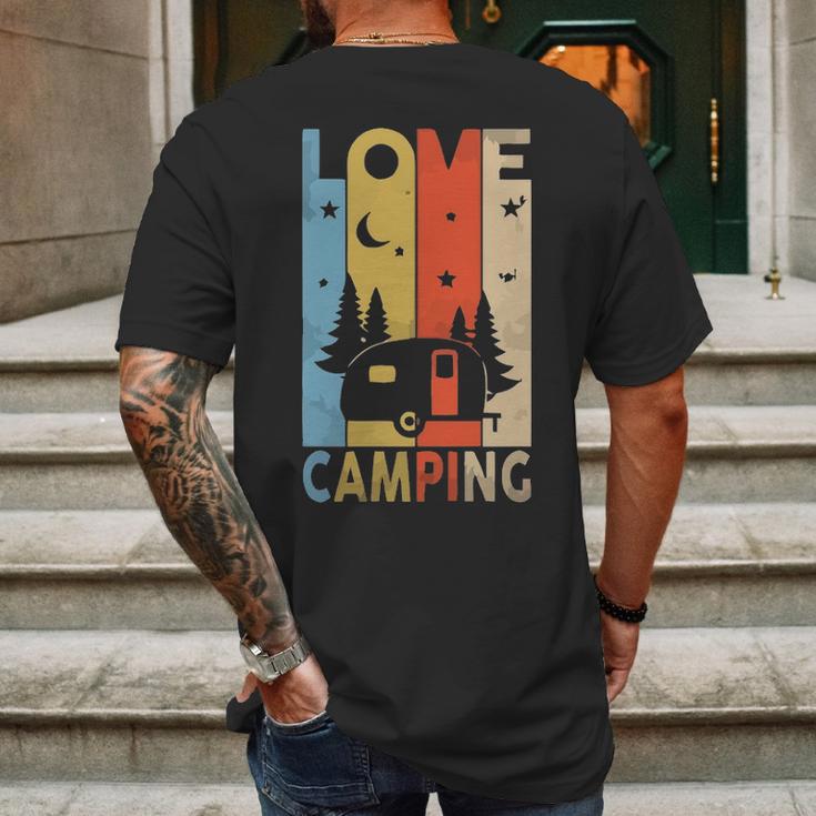 Social Distancing Corona Quarantine Camping Mens Back Print T-shirt Gifts for Men