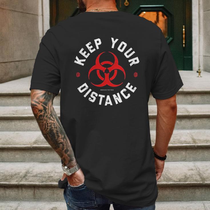 Social Distancing Essential Mens Back Print T-shirt Gifts for Men