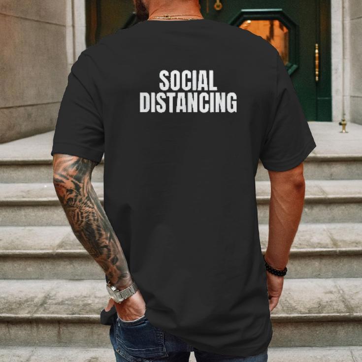 Social Distancing Basic Gift Mens Back Print T-shirt Gifts for Men