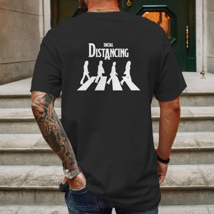 Social Distancing Road The Beatle Mens Back Print T-shirt Gifts for Men