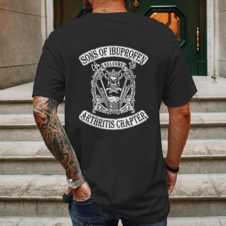 Sons Of Ibuprofen Arthritis Chapter Funny Old Biker Mens Back Print T-shirt Gifts for Men