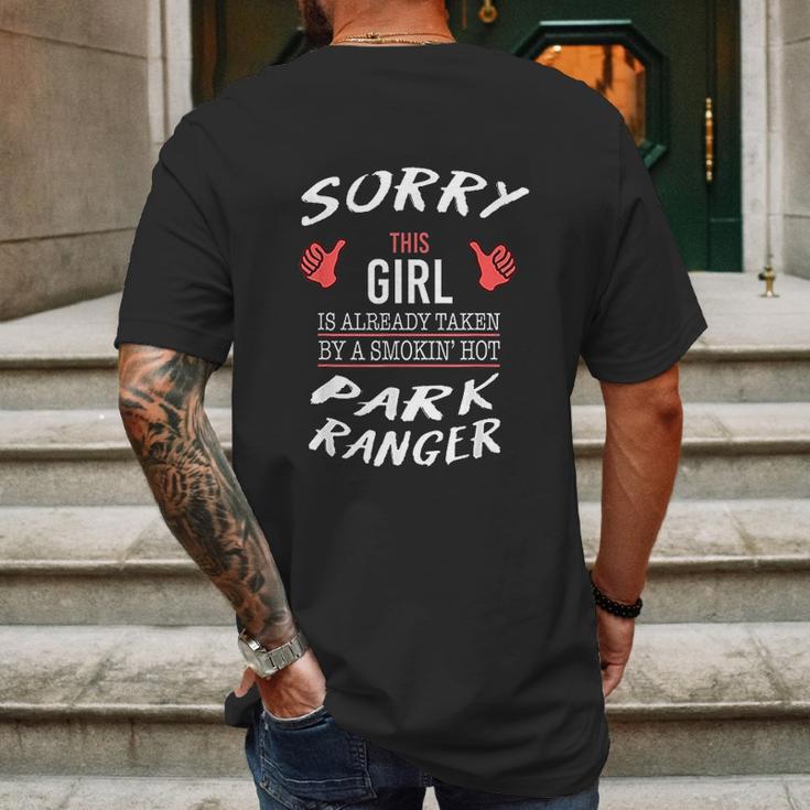 Sorry This Girl Taken By Hot Funny Park Ranger Park Safari Mens Back Print T-shirt Gifts for Men