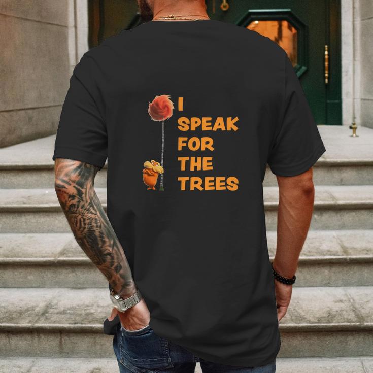 I Speak For The Trees Cool The Lorax Movie Mens Back Print T-shirt Gifts for Men