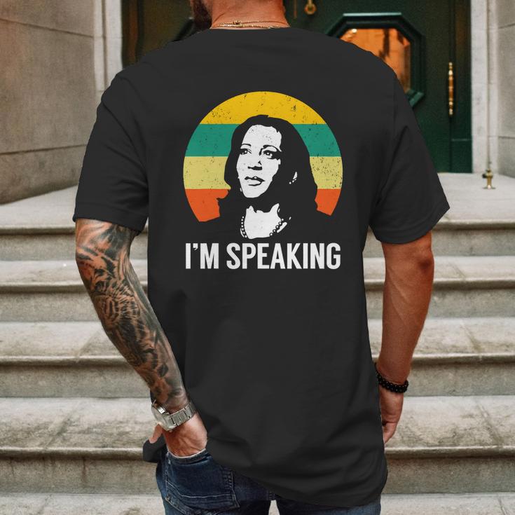 Im Speaking Kamala Vintage Mens Back Print T-shirt Gifts for Men