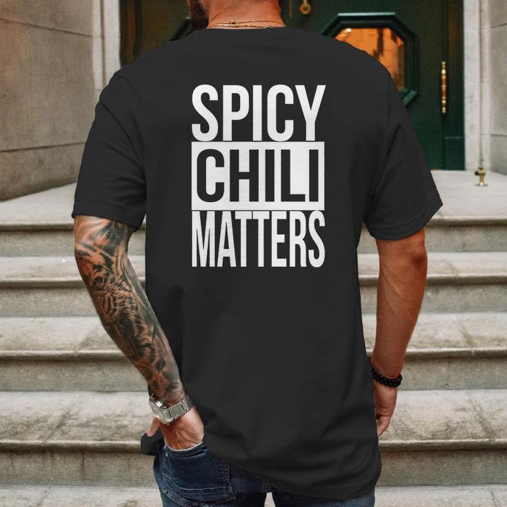 Spicy Chili Matters Funny T-Shirt Mens Back Print T-shirt Gifts for Men