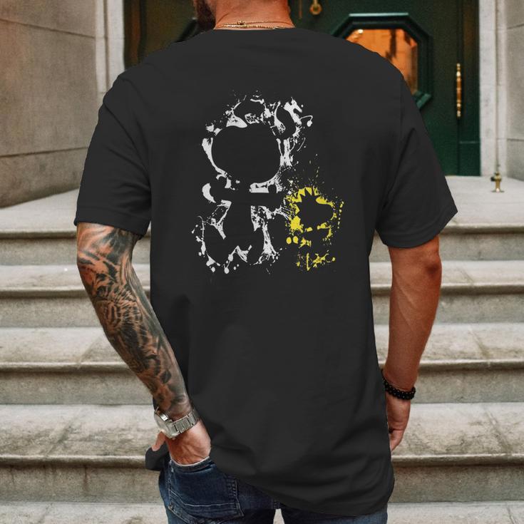 Splatter Snoopy And Woodstock Mens Back Print T-shirt Gifts for Men