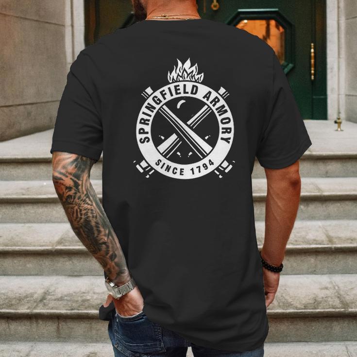 Springfield Armory Mens Back Print T-shirt Gifts for Men