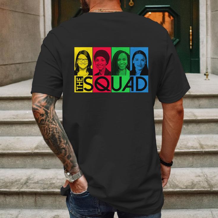 The Squad Aoc Ilhan Omar Tlaib Pressley Mens Back Print T-shirt Gifts for Men