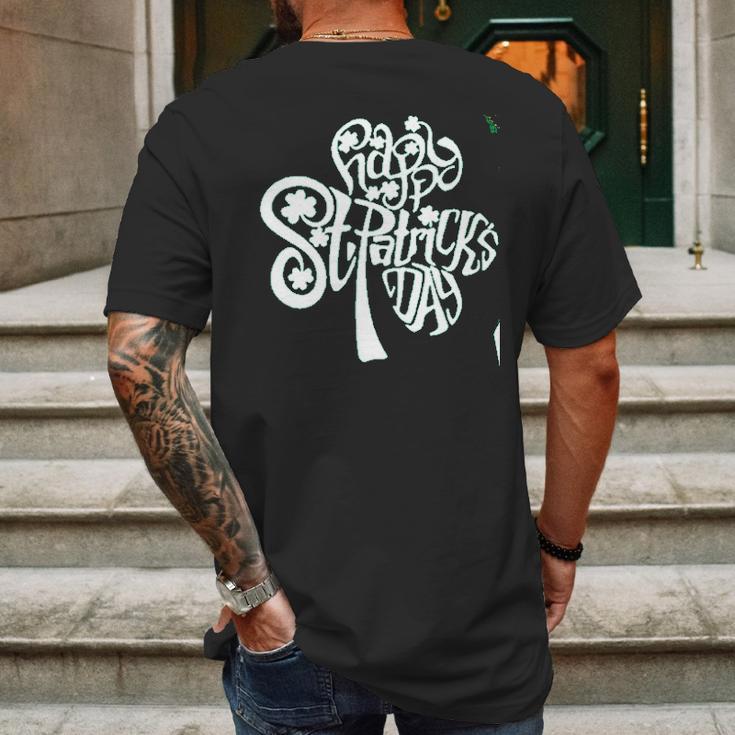 St Patricks Day Green Shamrock Irish Funny Saint Paddy Day Mens Back Print T-shirt Gifts for Men