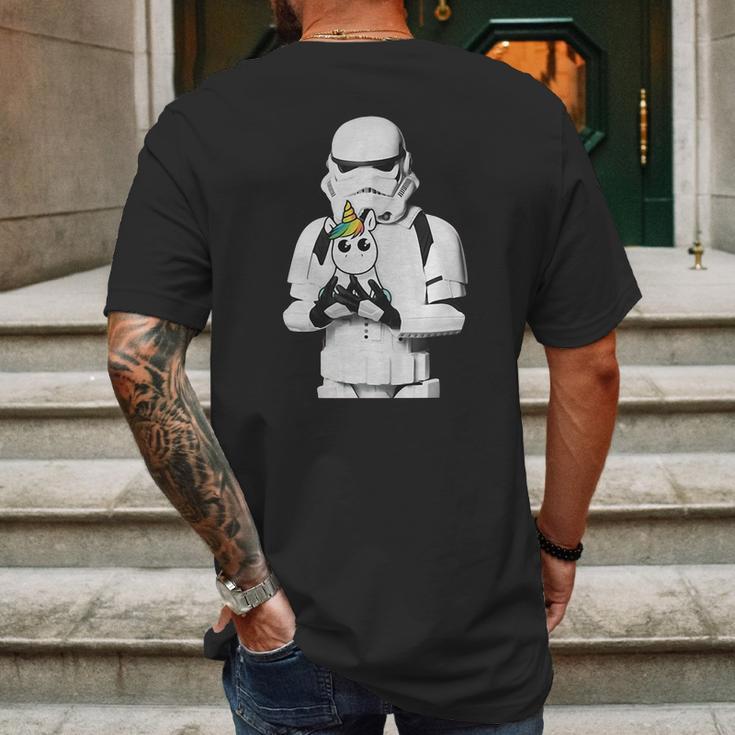 Star Wars Stormtrooper And Unicorn Shirt Mens Back Print T-shirt Gifts for Men