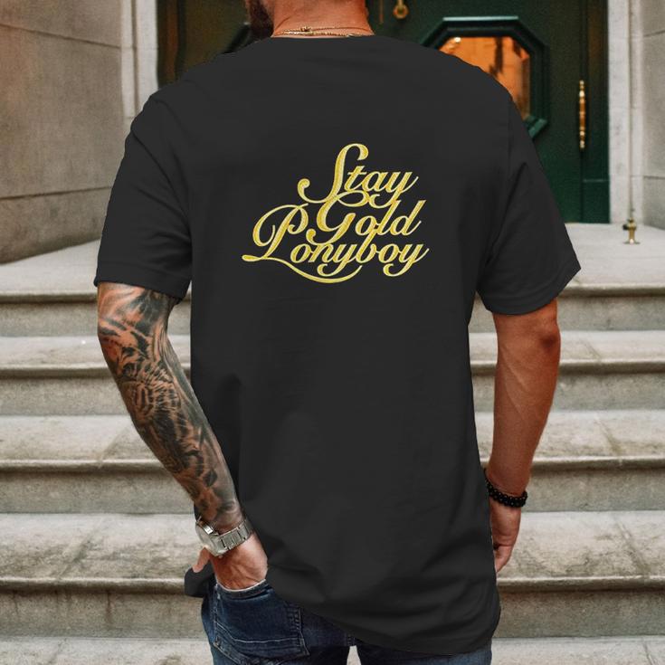 Stay Gold Ponyboy Graphic Mens Back Print T-shirt Gifts for Men