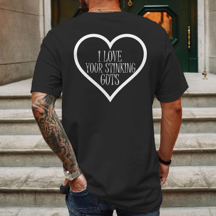 Stinking Guts Love Valentines Gifts Couple Mens Back Print T-shirt Gifts for Men