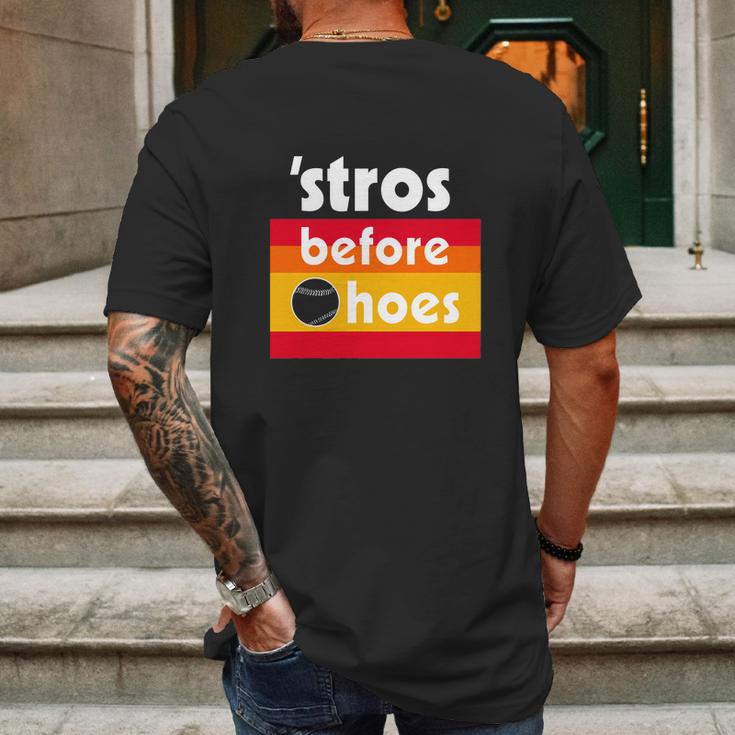 Stros Before Hoes Tshirt Mens Back Print T-shirt Gifts for Men