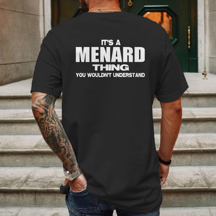 Stuff With Attitude Menard Thing Mens Back Print T-shirt Gifts for Men