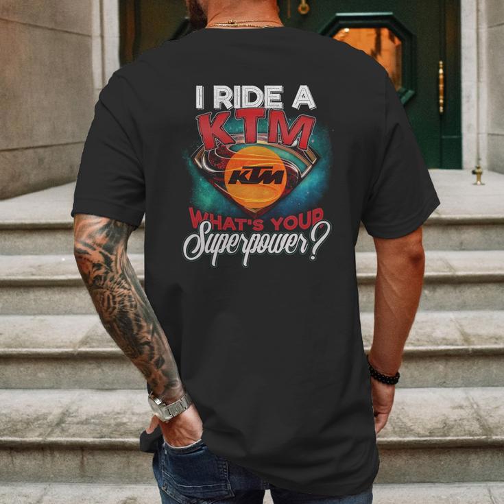 Superpower Ktm Mens Back Print T-shirt Gifts for Men