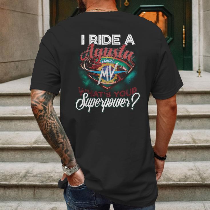 Superpower Mv Agusta Mens Back Print T-shirt Gifts for Men