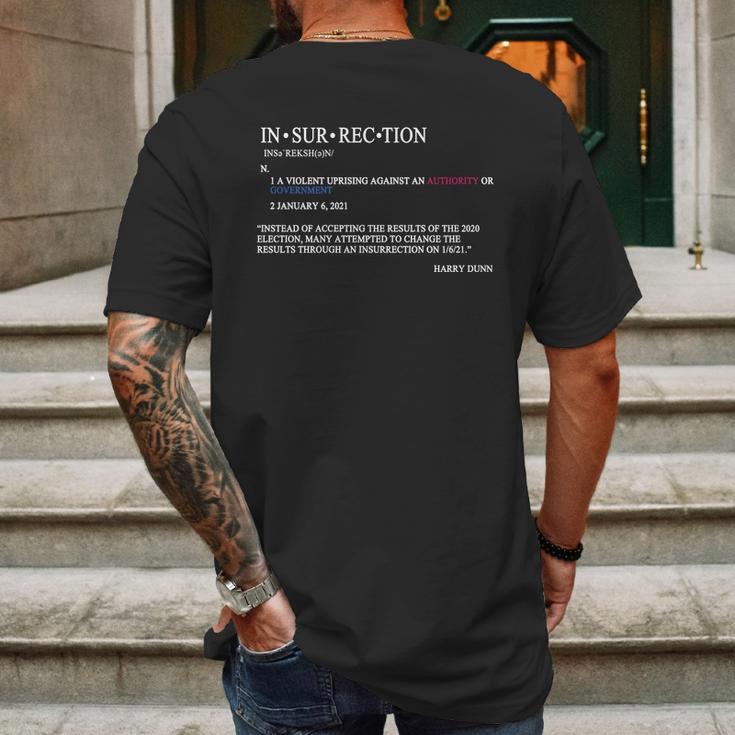 In Sur Rec Tion Violent Uprising Authority Government Attack In Washington Mens Back Print T-shirt Gifts for Men