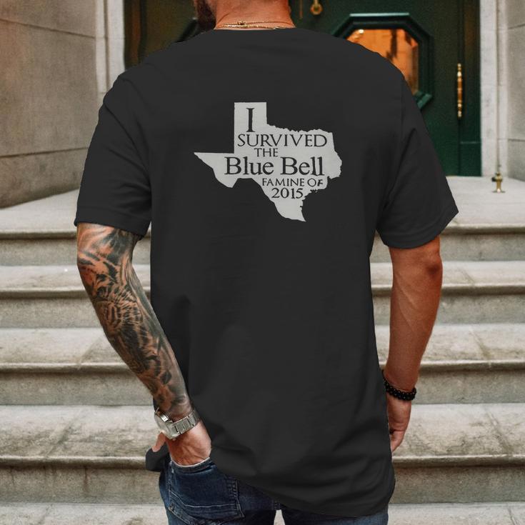 I Survived The Blue Bell Famine Of 2015 Mens Back Print T-shirt Gifts for Men