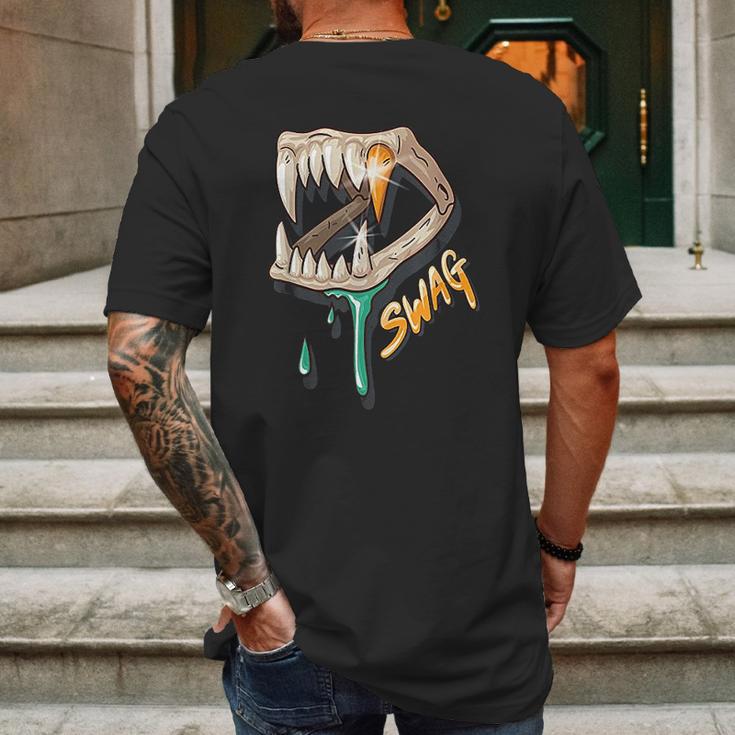 Swag Hip Hop Rapper Dinosaur Mens Back Print T-shirt Gifts for Men