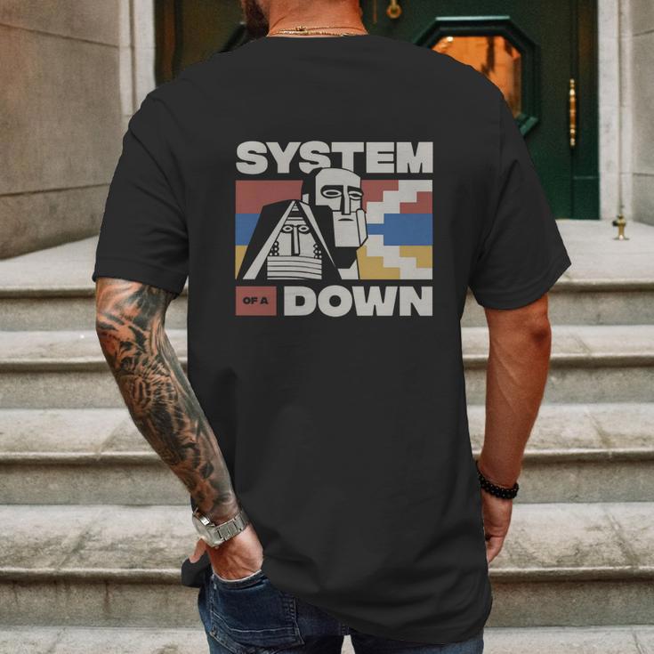 System Of A Down Vinyl Mens Back Print T-shirt Gifts for Men