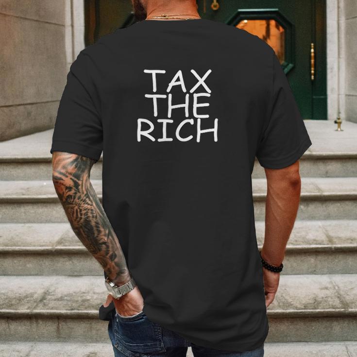 Tax The Rich Alexandria Ocasio Cortez Progressive Mens Back Print T-shirt Gifts for Men