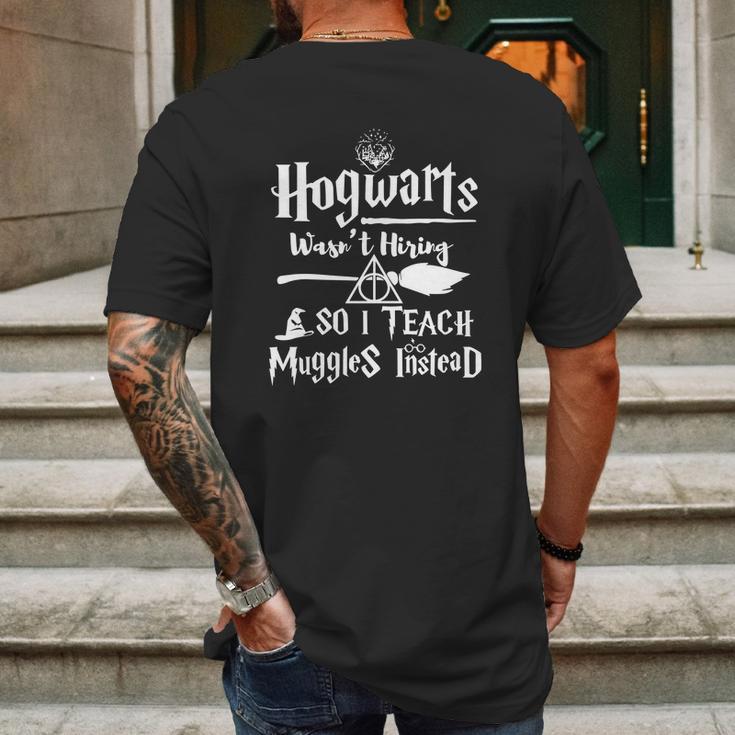 I Teach Muggles Instead HarryShirt Mens Back Print T-shirt Gifts for Men