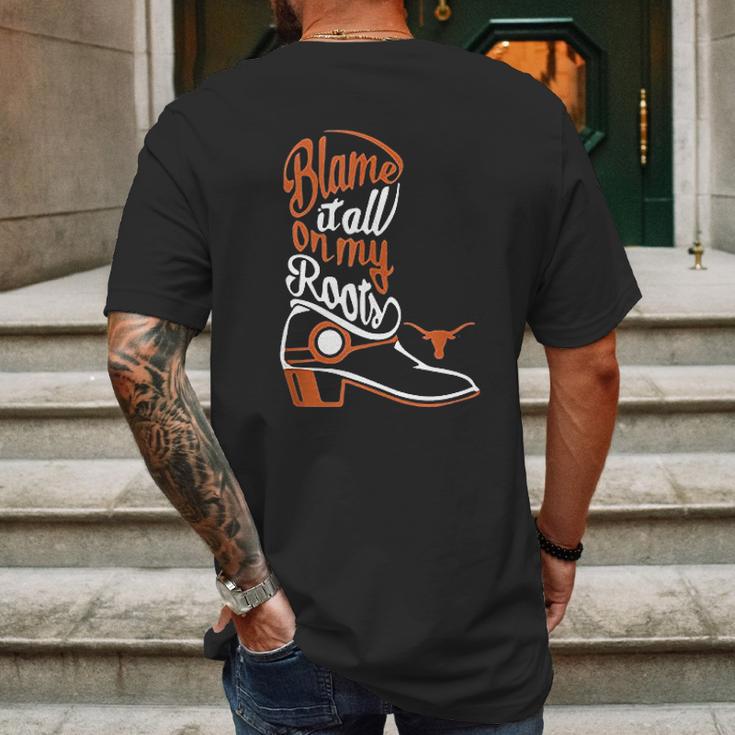 Texas Longhorns Living Roots Graphic Mens Back Print T-shirt Gifts for Men