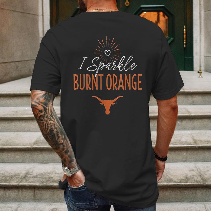 Texas Longhorns I Sparkle Mens Back Print T-shirt Gifts for Men