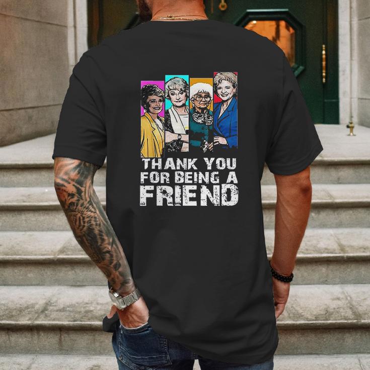 Thank You For Being A Friend Golden Girls Mens Back Print T-shirt Gifts for Men