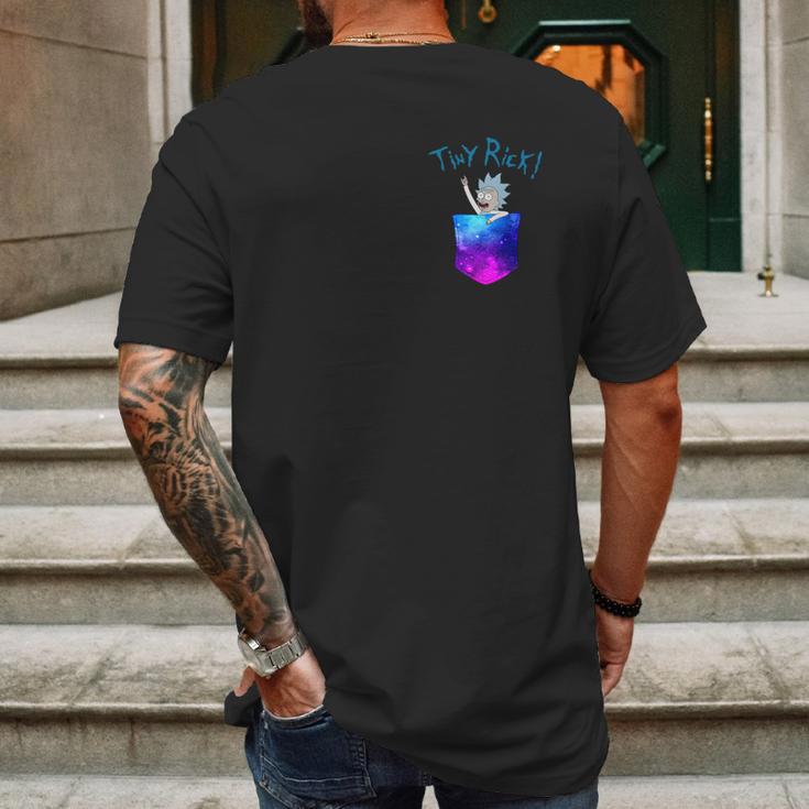 Tiny Pocket Rick Mens Back Print T-shirt Gifts for Men