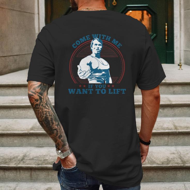 Top Selling - Come With Me If You Want To Lift - Mens T-Shirt Mens Back Print T-shirt Gifts for Men