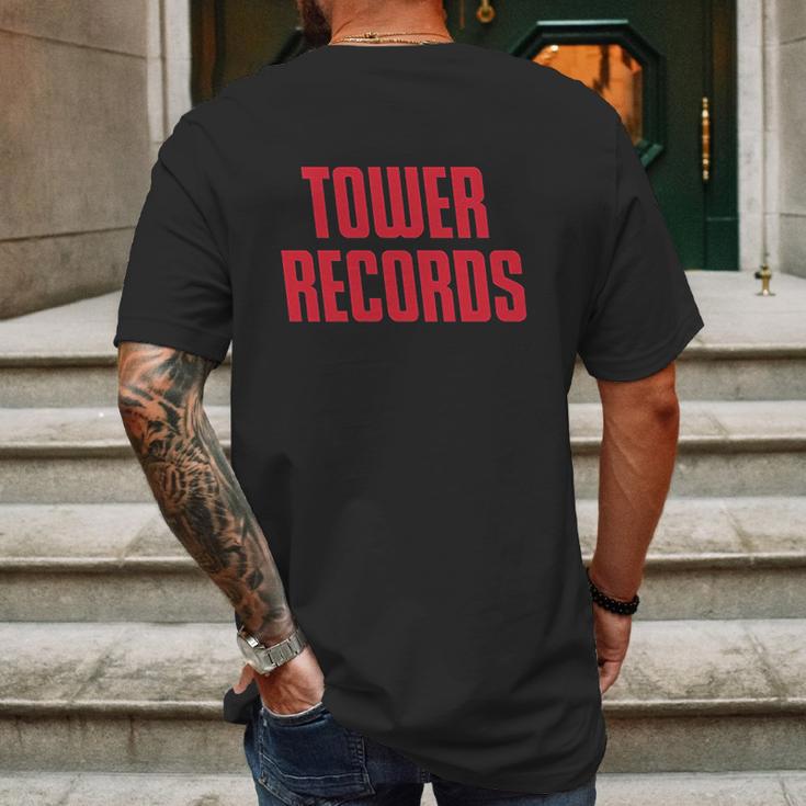 Tower Records Mens Back Print T-shirt Gifts for Men