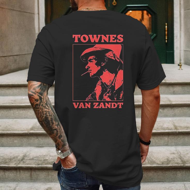 Townes Van Zandt Mens Back Print T-shirt Gifts for Men