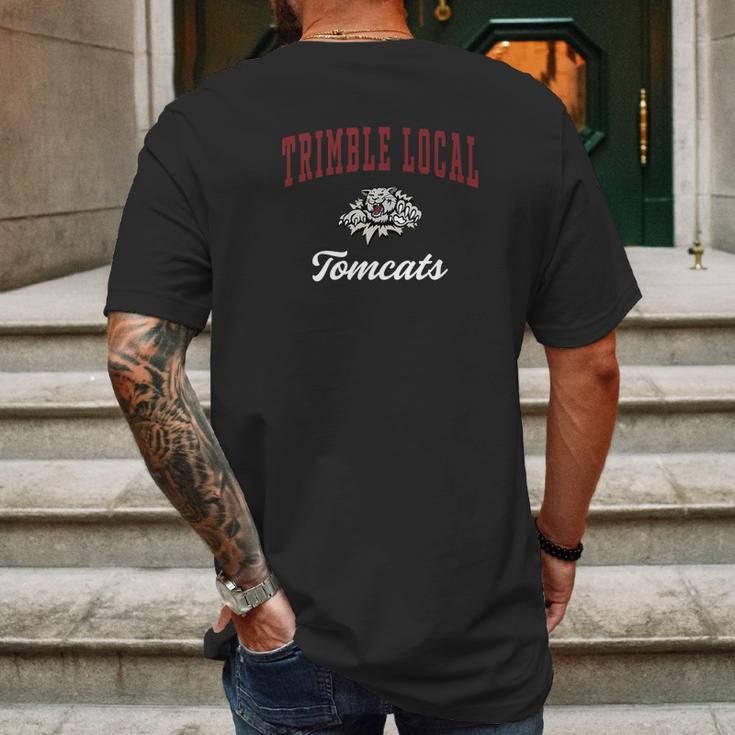 Trimble Local High School Tomcats C3 Mens Back Print T-shirt Gifts for Men