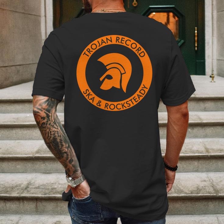 Trojan Records Circle Logo Mens Back Print T-shirt Gifts for Men