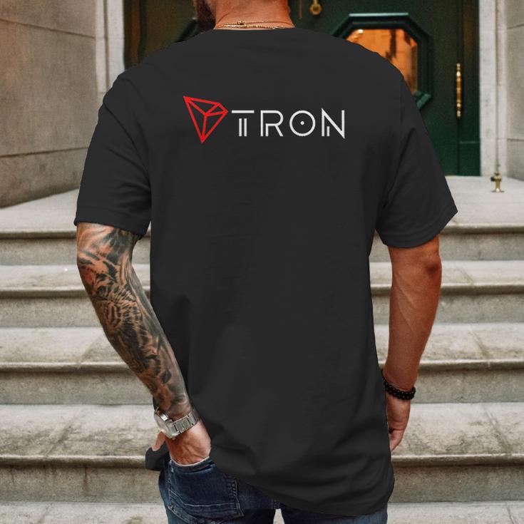 Tron Trx Coin Mens Back Print T-shirt Gifts for Men