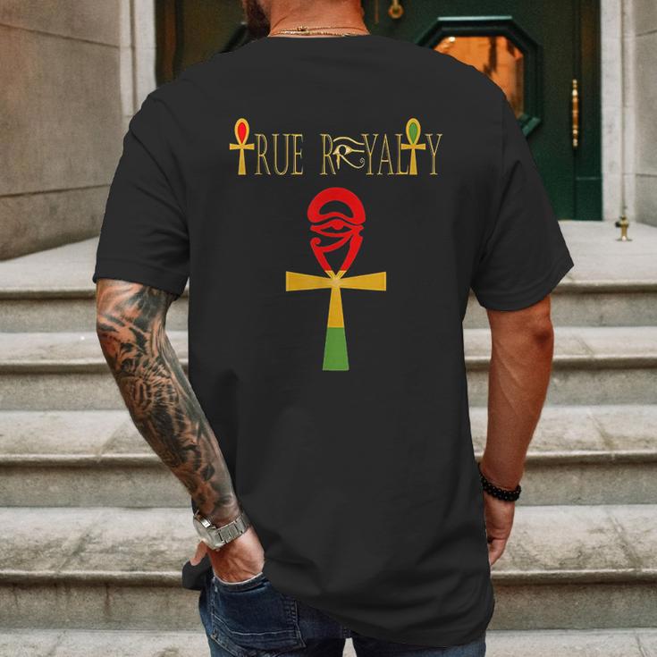 True Royalty Black Melanin Kemetic Apparel African Mens Back Print T-shirt Gifts for Men