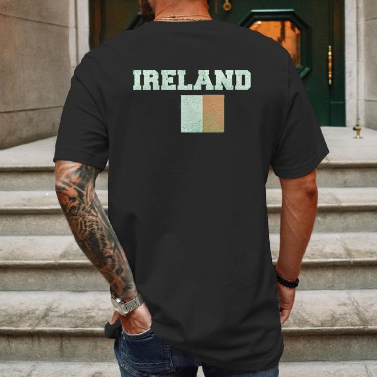 Trunk Candy Distressed St Patricks Day Ireland Flag Mens Back Print T-shirt Gifts for Men