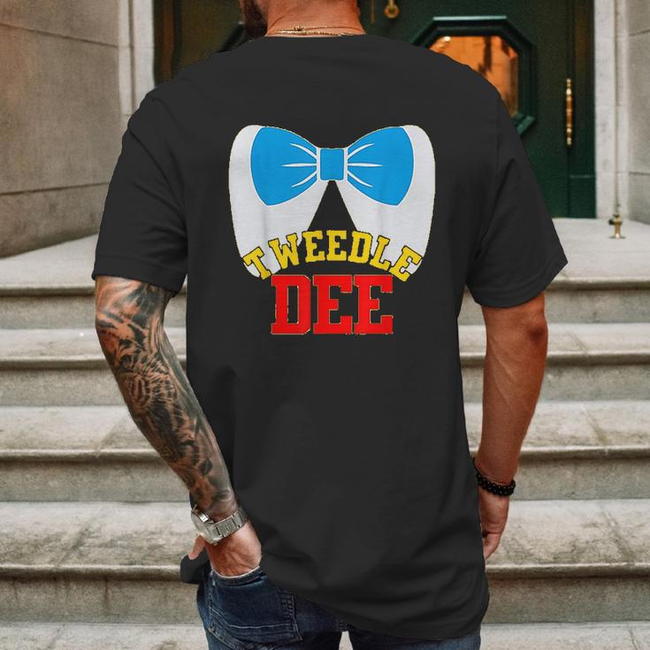 Tweedle Dee Dum Funny Matching Halloween Costume For Couples Mens Back Print T-shirt Gifts for Men