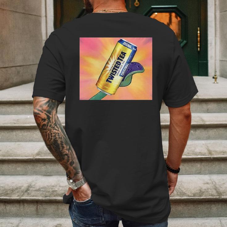 Twisted Tea Funny Cartoon Mens Back Print T-shirt Gifts for Men