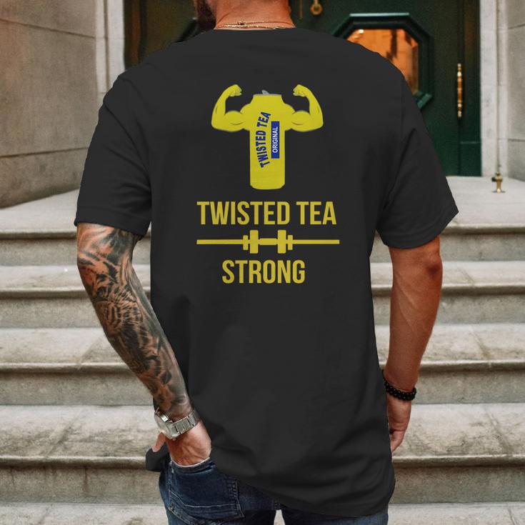 Twisted Tea Strong Mens Back Print T-shirt Gifts for Men