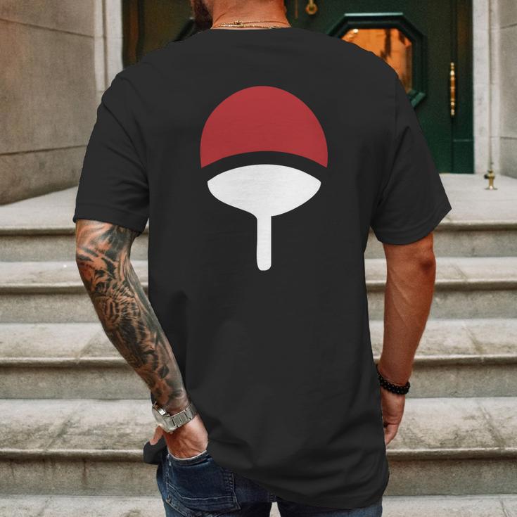 Uchiha Clan Symbol Crest Anime Itachi Sasuke Naruto Cosplay Gift Tee Mens Back Print T-shirt Gifts for Men