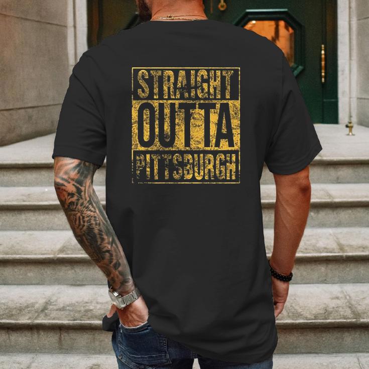 Ugp Campus Apparel Straight Outta Hometown Pride Mens Mens Back Print T-shirt Gifts for Men